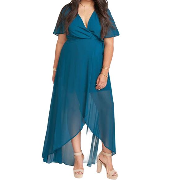 Show Me Your MuMu Sophia Wrap Dress XXL NWT Jade - Picture 1 of 12